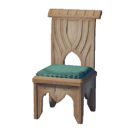 Chaise en bois de palmier